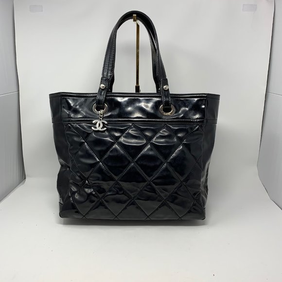 authentic CHANEL Paris Biarritz Black  Lea… - Picture 13 of 15
